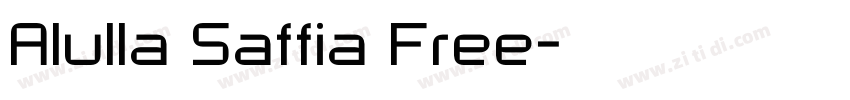 Alulla Saffia Free字体转换
